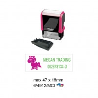 Multi Color Self Inking Stamp 4912 , 47x18MM